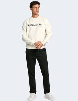 Sudadera Pepe Jeans Hombre Blanca Dylan Crew