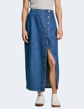 Falda Pepe Jeans Mujer Denim Midi HW