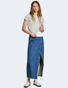 Falda Pepe Jeans Mujer Denim Midi HW