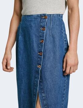 Falda Pepe Jeans Mujer Denim Midi HW