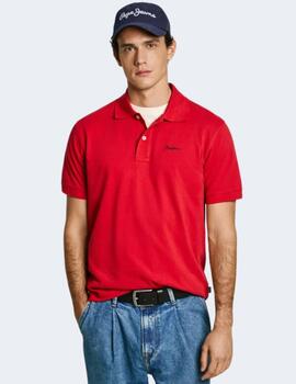 Polo Pepe Jeans Hombre Rojo Essential Polo