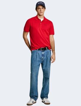 Polo Pepe Jeans Hombre Rojo Essential Polo