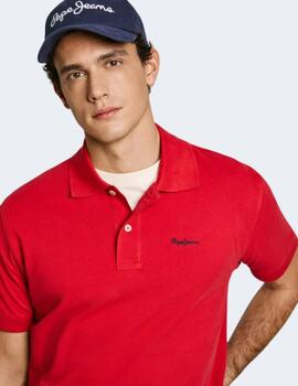 Polo Pepe Jeans Hombre Rojo Essential Polo