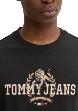 Camiseta Tommy Jeans Varsity negra hombre