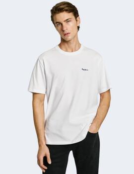 Camistea Pepe Jeans Hombre Blanca Contrast Connor