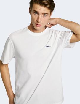 Camistea Pepe Jeans Hombre Blanca Contrast Connor