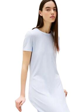 Vestido Tommy Jeans azul largo mujer