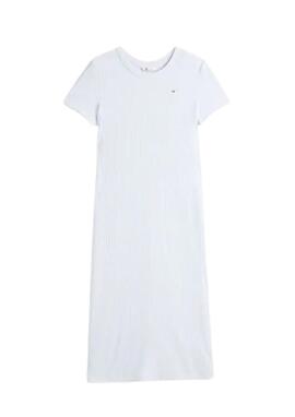 Vestido Tommy Jeans azul largo mujer