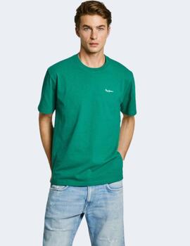 Camiseta Pepe Jeans Verde Hombre Contrast  Connor