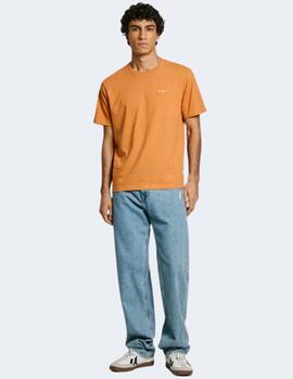 Camiseta Pepe Jeans Naranja Hombre Contrast