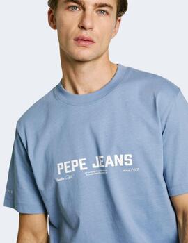 Camiseta Pepe Jeans Azul Hombre Pol