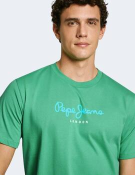 Camiseta Pepe Jeans Verde Hombre Eggo N