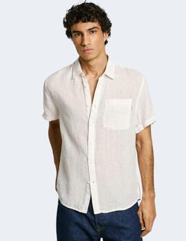 Camisa Pepe Jeans Blanca Hombre Amaro