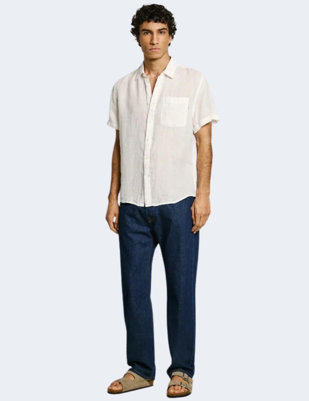 Camisa Pepe Jeans Blanca Hombre Amaro