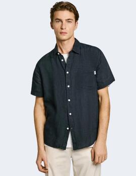 Camisa Pepe Jeans Azul Marino Hombre Amaro