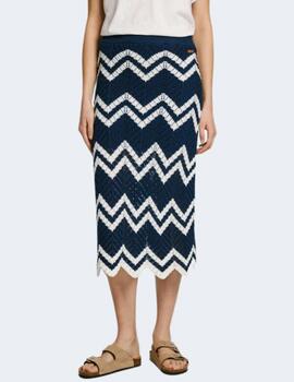 Falda Pepe Jeans Azul Mujer Ollie Skirt