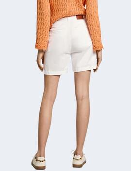 Shorts Pepe Jeasn Blanca Mujer Mid Waist Regular