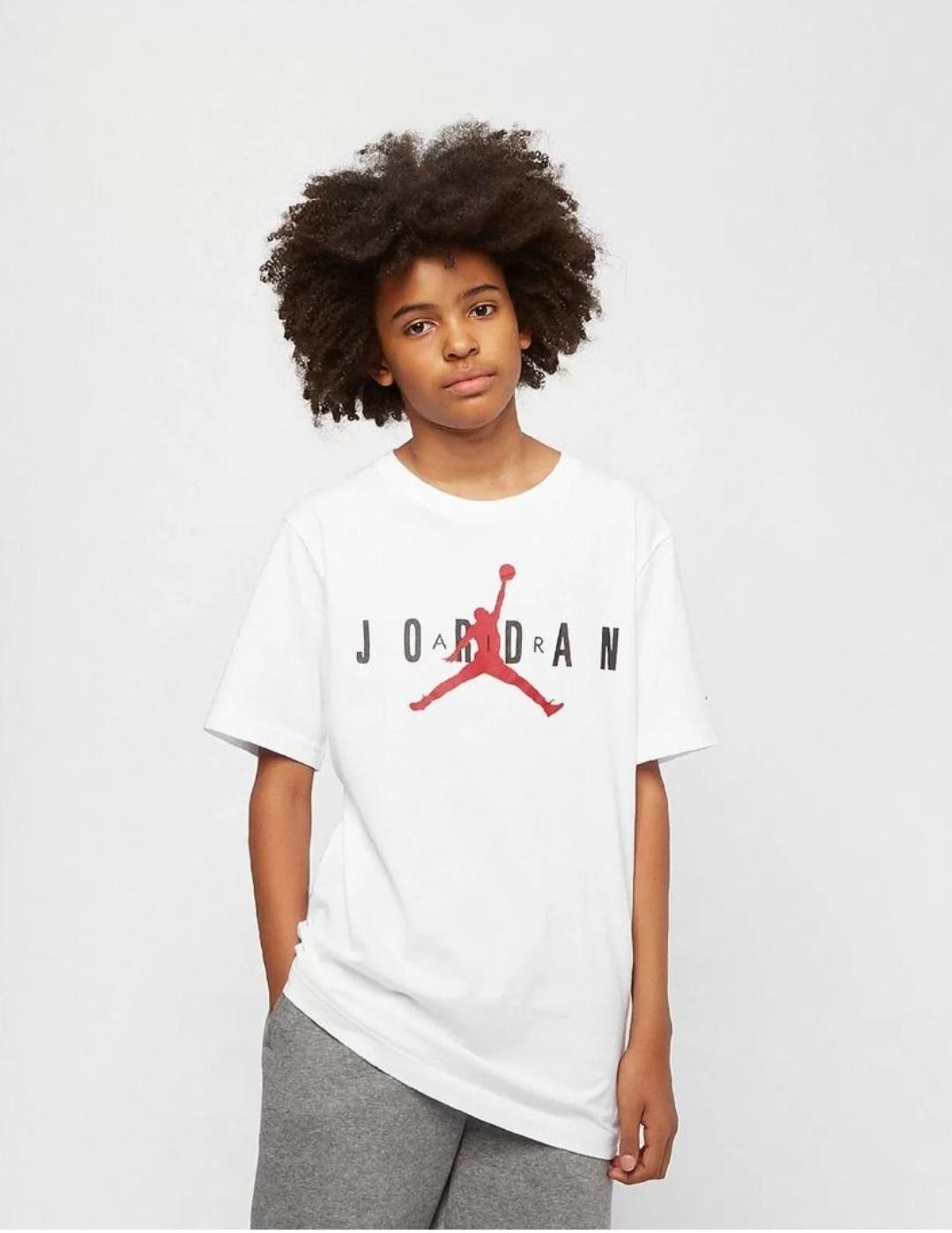Camiseta Jordan manga corta blanca niño