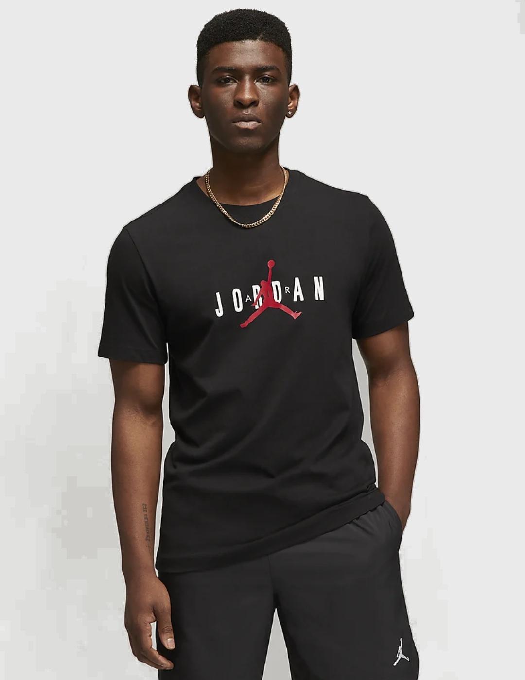 borde Inapropiado Pack para poner Camiseta Jordan Air negra hombre
