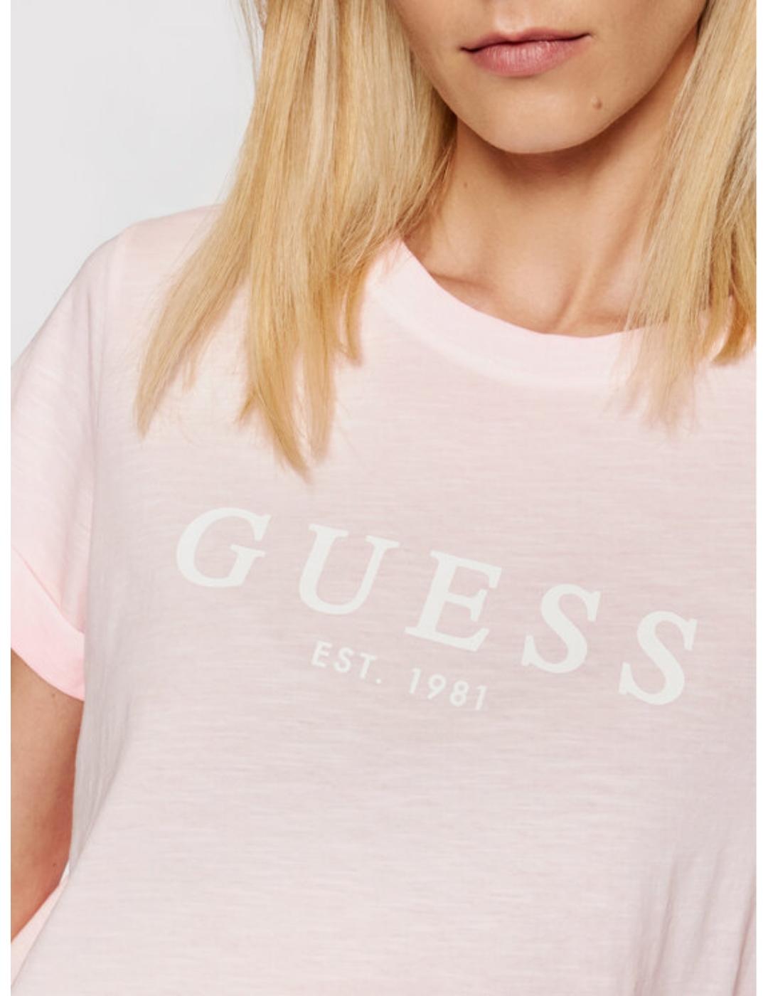 Camiseta Guess 1981 negra para mujer